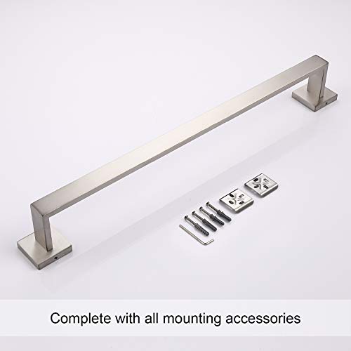 23.6 Inch Black Single Towel Bar Rack