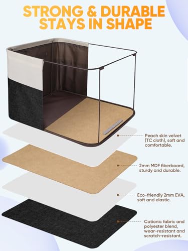 2 Pack Fabric Closet Storage Bins for Shelves (2 Count)