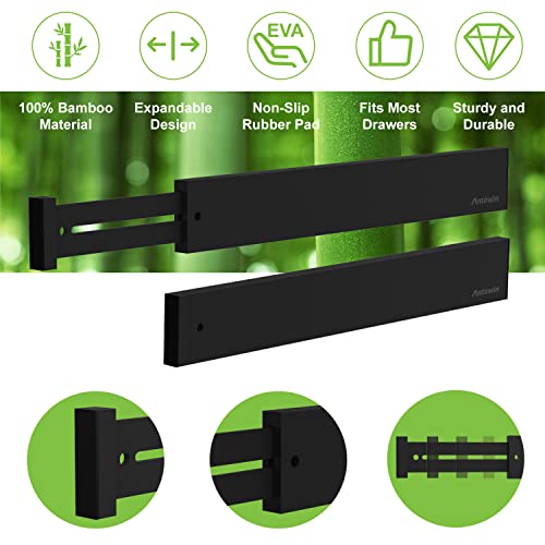 Bamboo Drawer Dividers Organizers