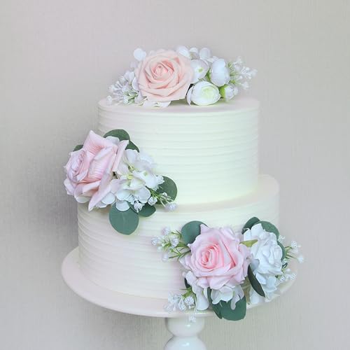 3Pcs Premade Cake Flowers (3 Count)