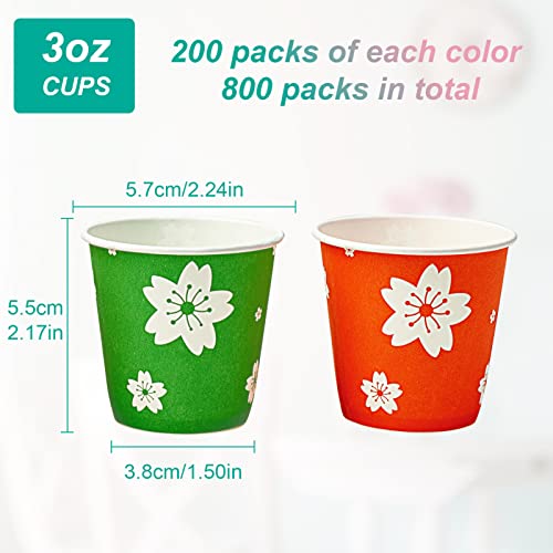 800 Pack 3 oz Paper Cups (800 Count)