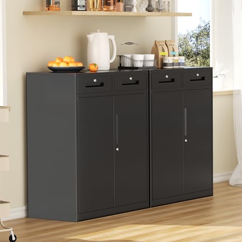 Metal Garage Storage Cabinet with Doors and Shelves