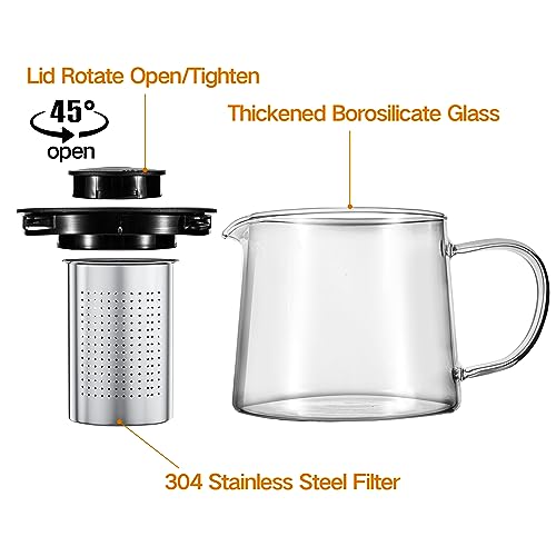 Glass Teapot 34oz