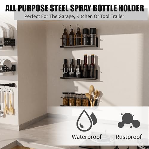 6 Pack Spray Bottle Holder Wall (6 Count)