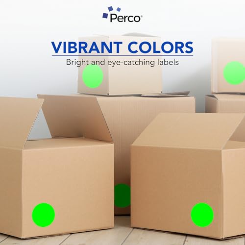 Neon Green Perforated Round Circle Dot Sticker 4 (3 Count)