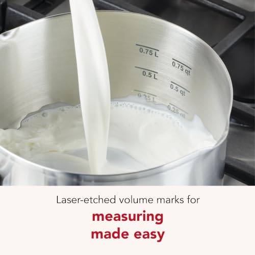 Stainless Steel Induction Sauce Pan with Pour Spouts