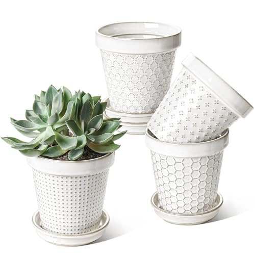 Ceramic Plant Pots (4 Count)