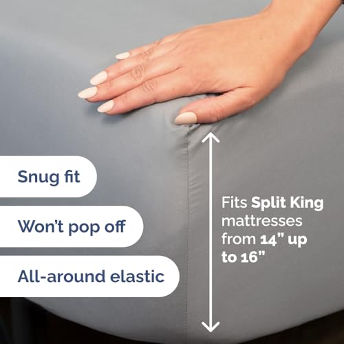 Flex Top Split Head King 4 Piece Sheet Set