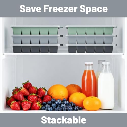 Silicone Ice Cube Tray 3 Pack (3 Count)
