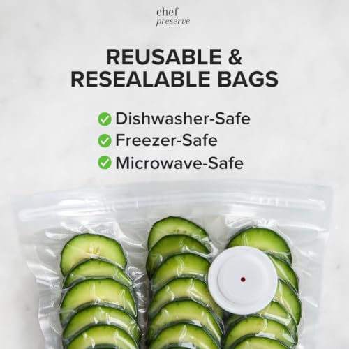 Compact Vacuum Sealer for Food (30 Count)