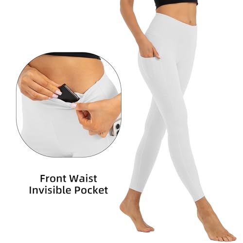 Butt Lifting High Waist Leggings for Women Buttery Soft Yoga Pants with Pockets Moisture
