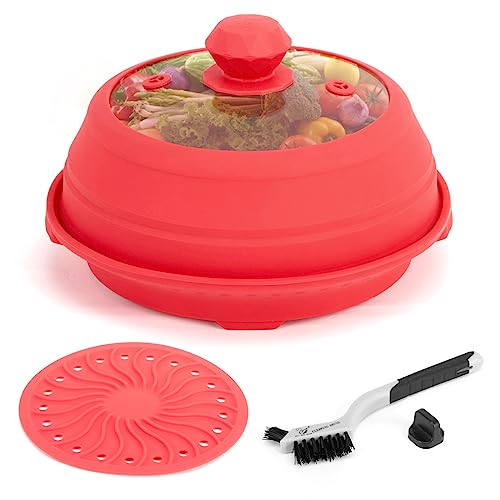 Microwave Splatter Silicone Cover Collapsible