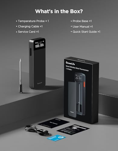 Smart Bluetooth Wireless Meat Thermometer Digital with App Alerts