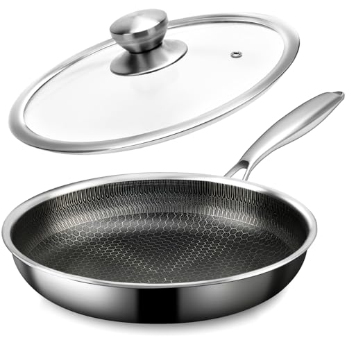 Stainless Steel Frying Pan with Lid