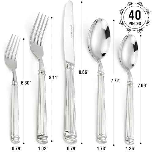 Stainless Steel Flatware (40 Count)
