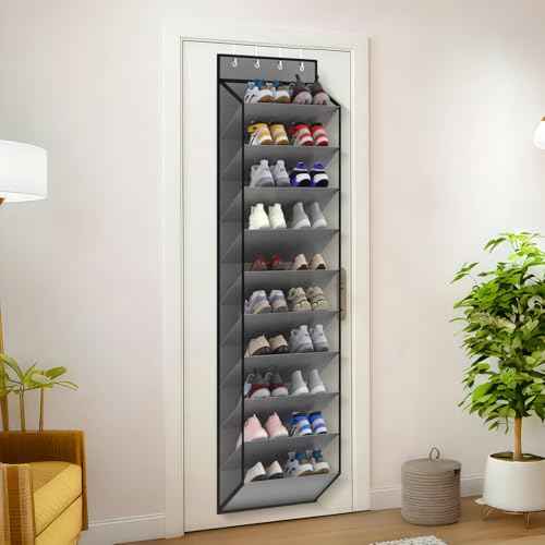10 Tiers Mesh Over Door Shoe Organizer Storage