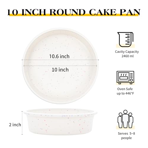 10 inch Silicone Round Cake Pans (3 Count)
