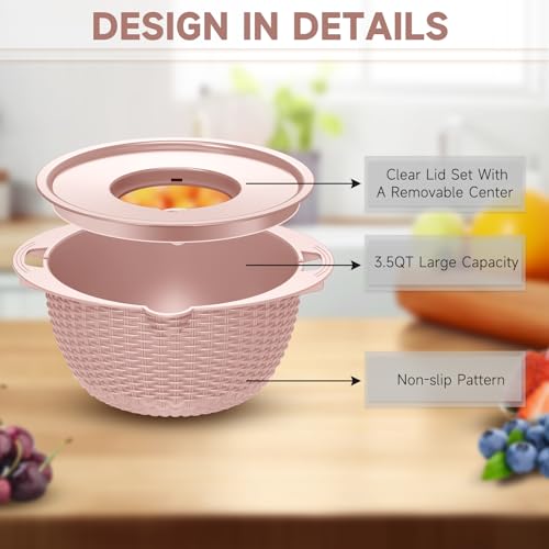 4 1 Colander with Bowl & Spoons Set