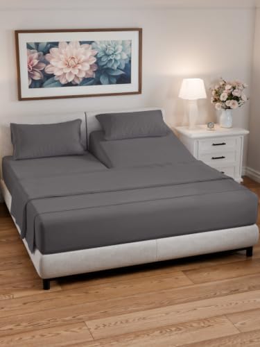 Flex Top Split Head King 4 Piece Sheet Set