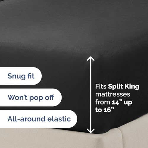 Flex Top Split Head King 4 Piece Sheet Set