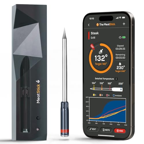 MeatStick 4 Smart Wireless Meat Probe with 4 Sensors & Limited Range