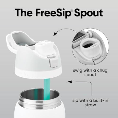 FreeSip Stainless Steel Water Bottle 32 oz Summer Blue