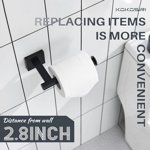 Toilet Paper Holder for Bathroom Toilet Roll Holder Hold Mega Rolls Wall Mounted