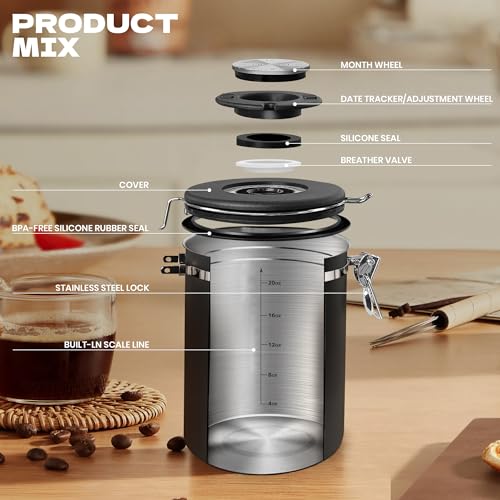 Coffee Canisters with Window