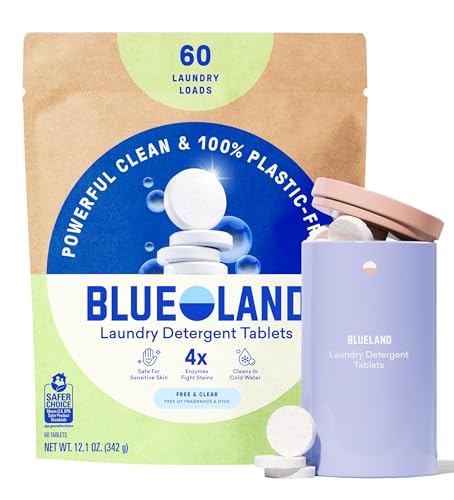 100% Plastic Free Laundry Detergent Tablets Set (61 Count)