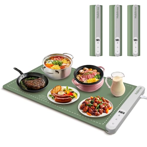 3 Pack Silicone Food Warming Mat & Food Warmers for Parties Buffet (16 Ounce)