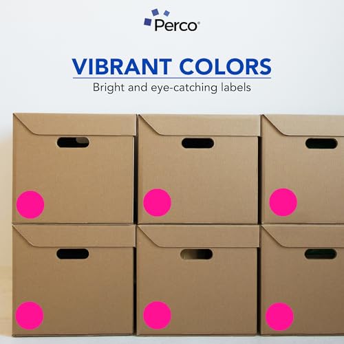 Neon Pink Round Circle Dot Sticker 3