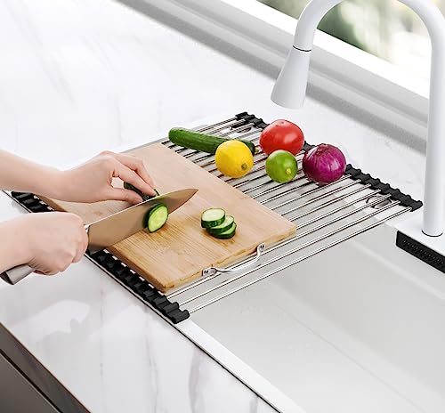 Roll Up Dish Drying Rack Over Sink