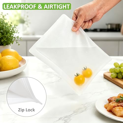 Reusable Sandwich Bags & Snack Bags Set (8 Count)