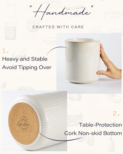 Large Utensil Holder for Kitchen Counter