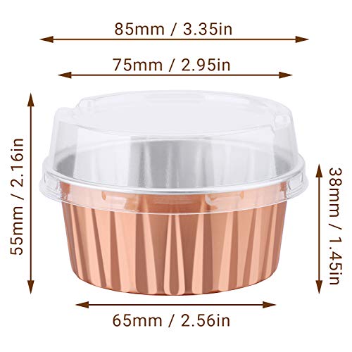 Disposable Foil Ramekins with Lids (120 Count)