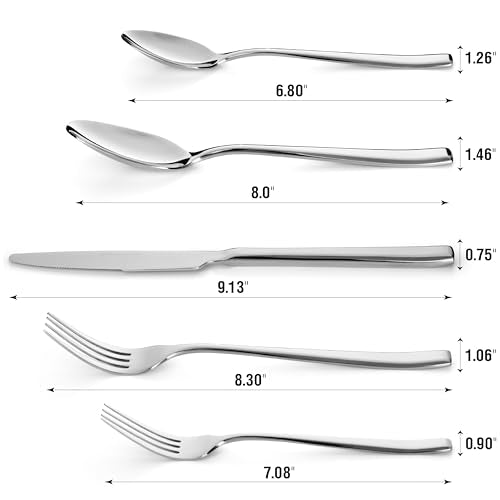Modern Design Polished Flatware (40 Count)