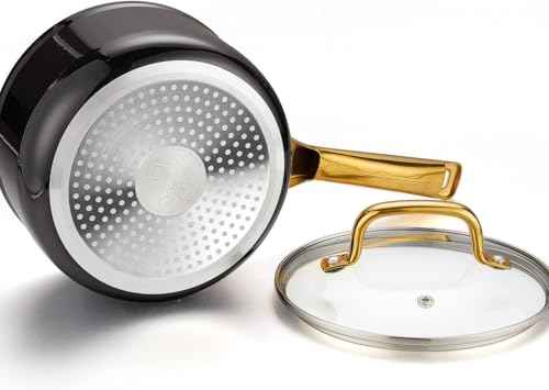 1.5 QT Ceramic Enamel Saucepan with Lid