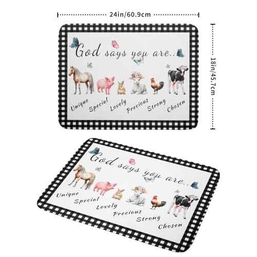 Funny Dish Drying Mat Large Absorbent Drying Pad for Kitchen Counter Easy Clean 18 X 24 in