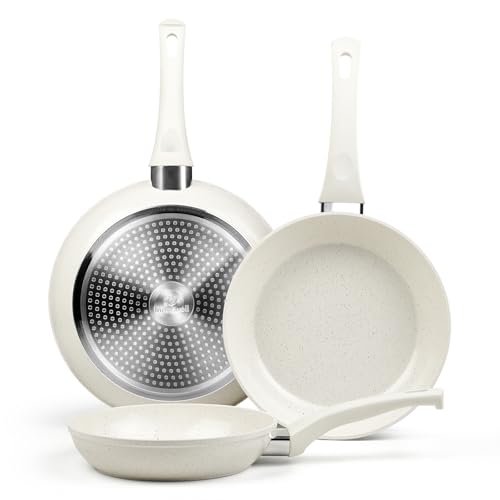 Nonstick Ceramic Frying Pans Skillets Set 8"+9.5"+11"
