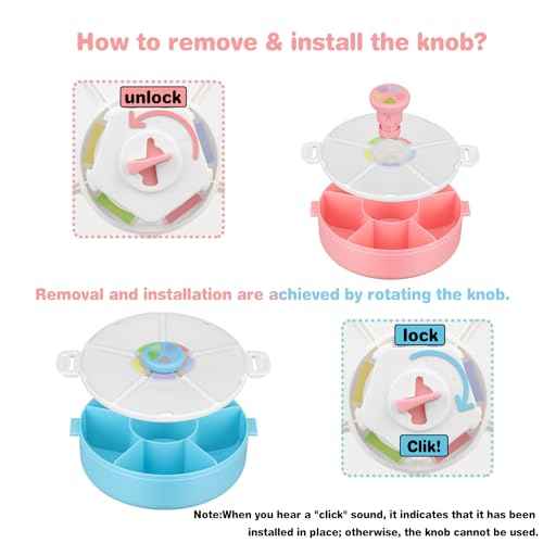 Kids' Rotating Snack Container Set