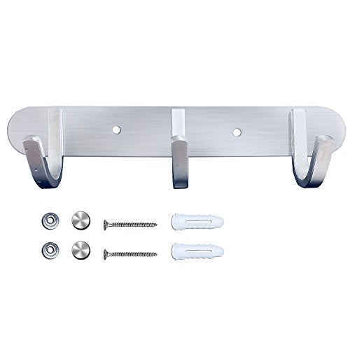 Coat Hook Rack Brushed Nickel