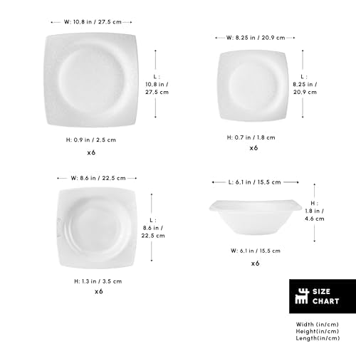 New Flava Bone China Dinnerware Set for 6