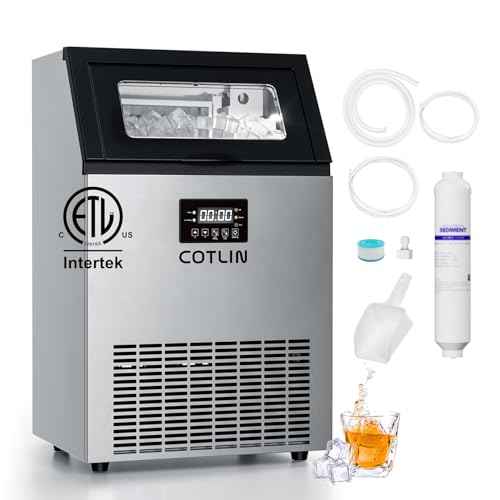 200Lbs 24H Commercial Ice Maker Machine 60 Ice
