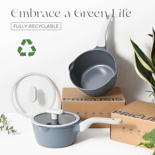 Ceramic Nonstick Saucepan with Lid