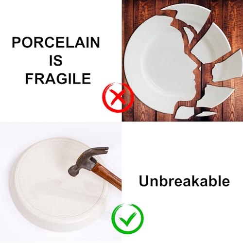 EI 18pcs Beige Wheat Straw Plates (18 Count)