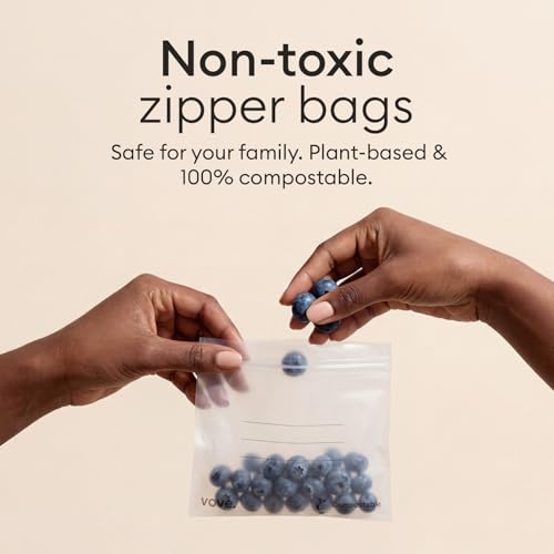 Compostable Snack Zip Bags 50 Count