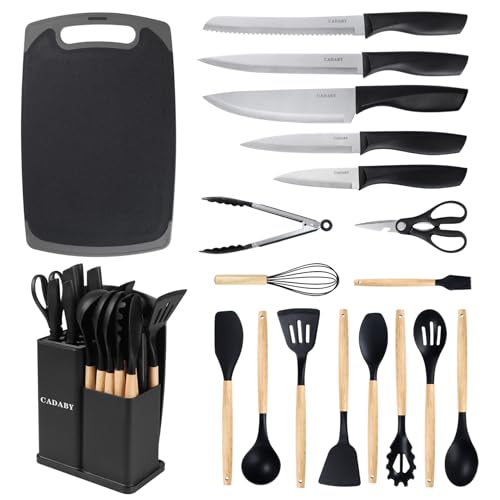 19 PCS Black Kitchen Cooking Utensils Set Kitchen Tools Set (19 Count)