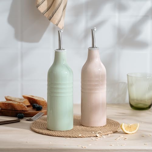 16oz Ceramic Oil Dispenser Bottle (2 Count)