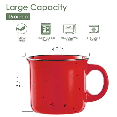 Coffee Mugs Set of 4 (4 Count)