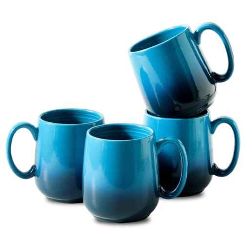 15oz Large Ceramic Mug Set (4 Count)